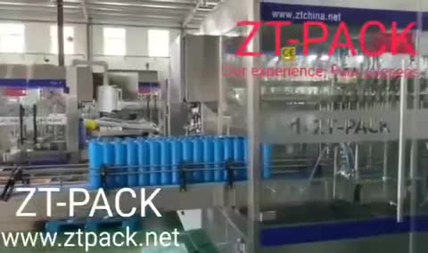 Linea di imballaggio del sapone liquido.mp4