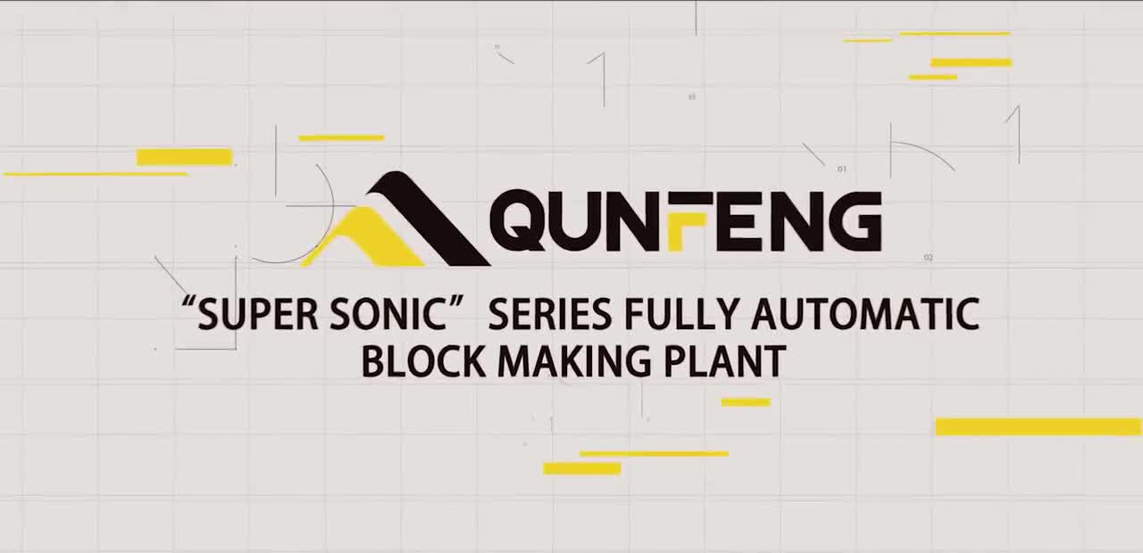 Vollautomatische Blockherstellungsanlage der Serie 'Super Sonic'.