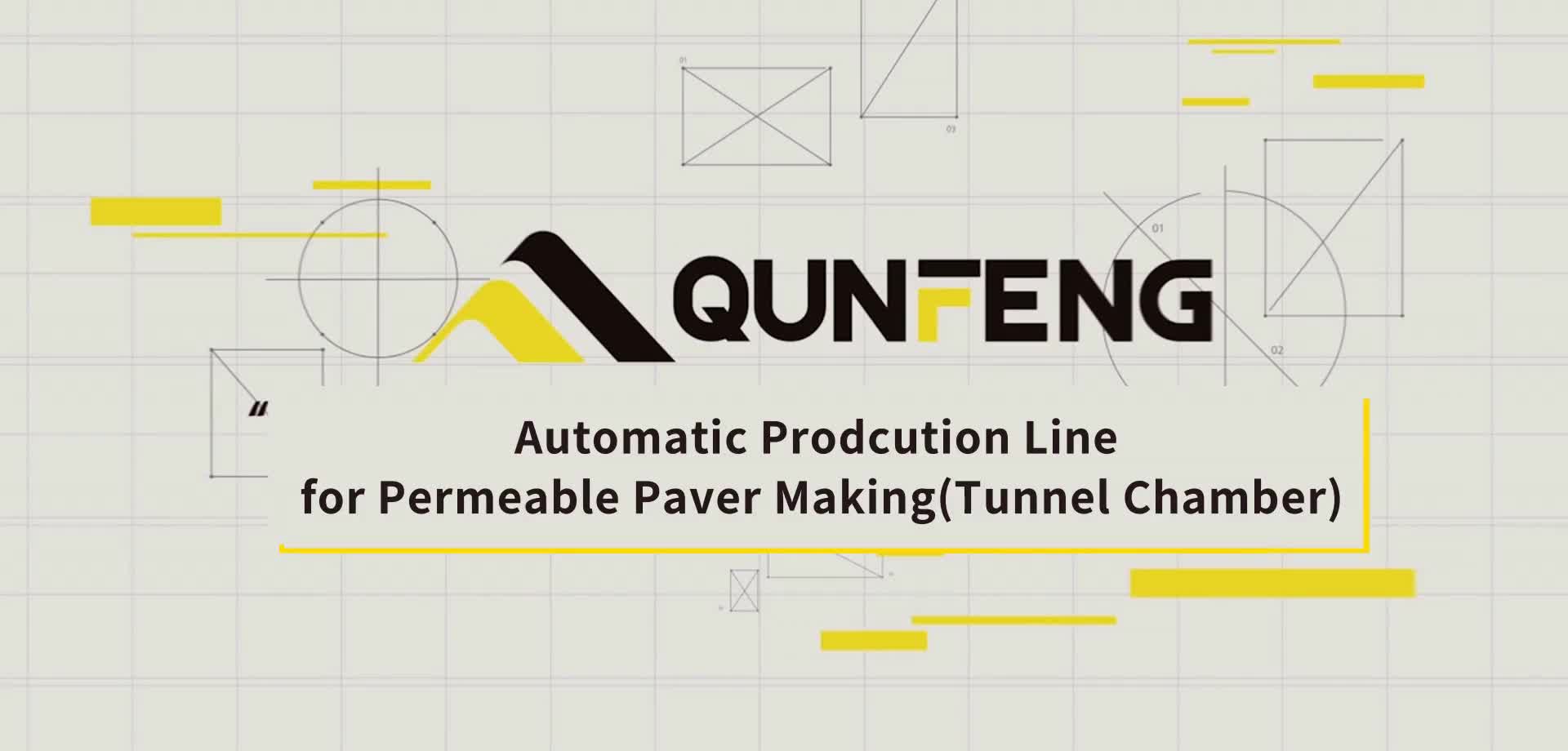 Automatische Produktionslinie für die Herstellung von durchlässigen Pflastersteinen (Tunnelkammer)