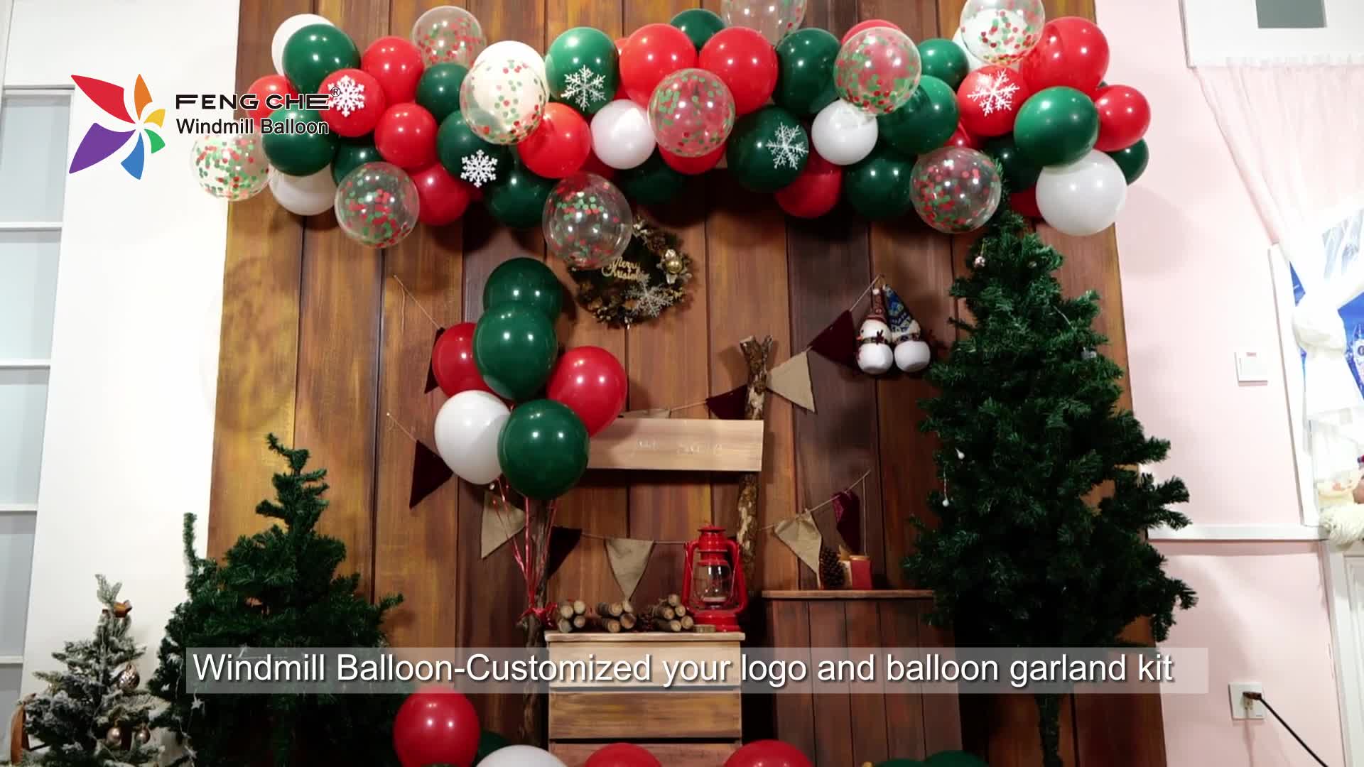 Natale Rosso Verde Bianco Balloon.mp4