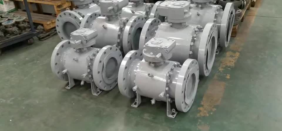 A105 Forged Steel Trunnion Flanged Ball Valve.mp4