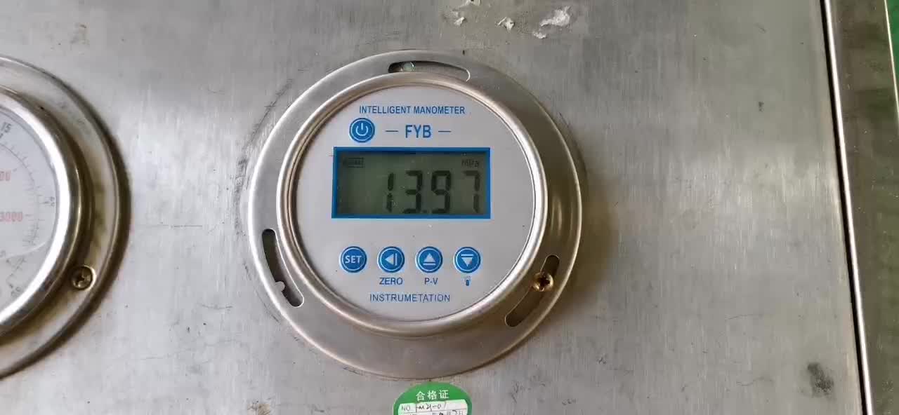 -196&deg; low temperature stainless steel forged gate valve pressure test.mp4